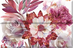 Composicion Savage Flowers Berenjena 01